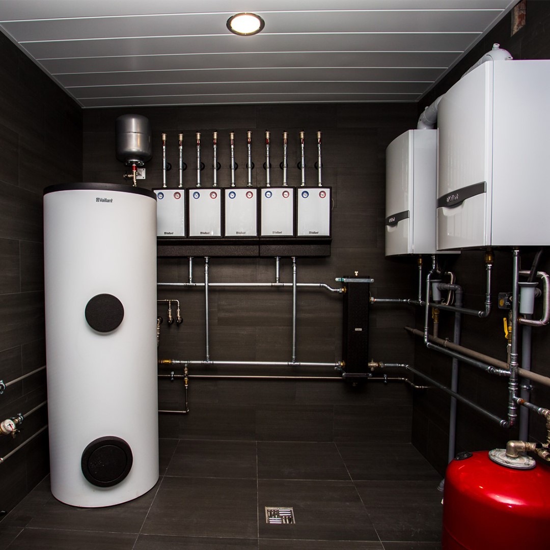 宏远带您参观那些你没有见过的德国威能别墅独立采暖热水大系统