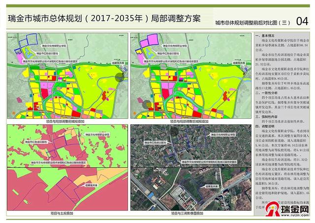 刚刚瑞金城市总体规划局部调整方案公布