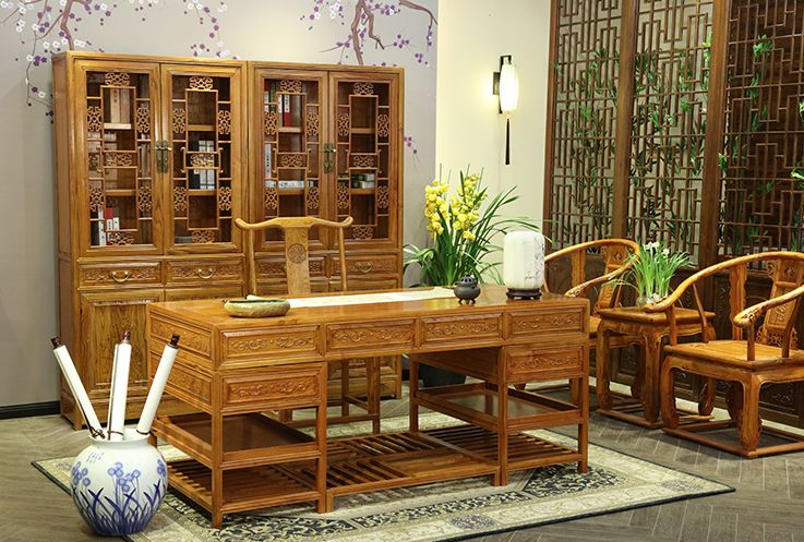 办公室里的"七不宜"!(附:100款红木办公桌欣赏)_工作