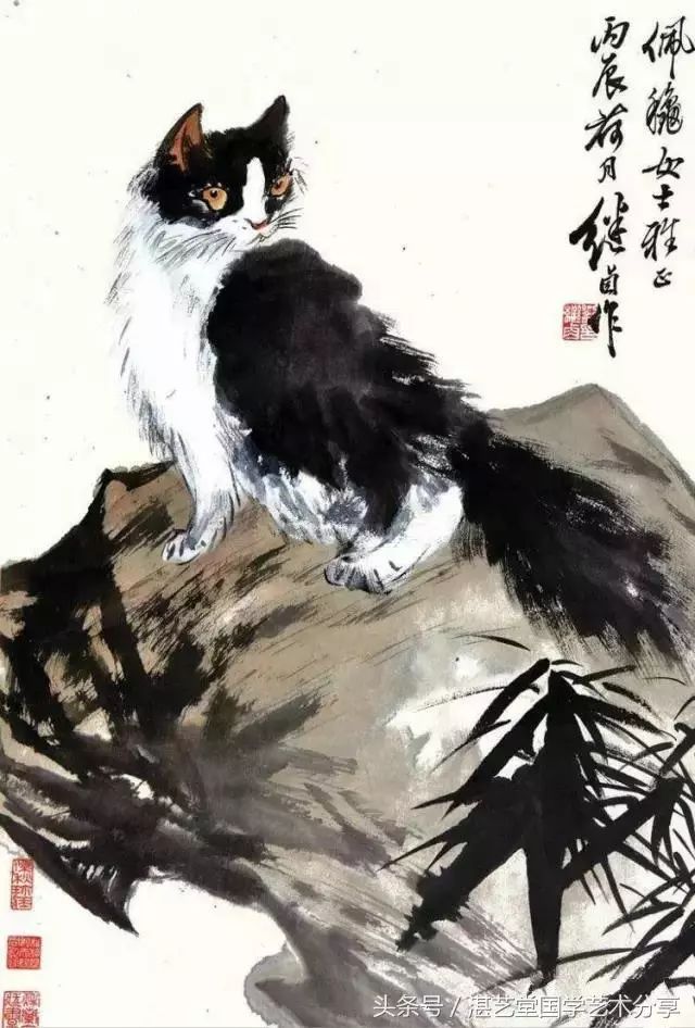泼墨写意--刘继卣画猫_万象