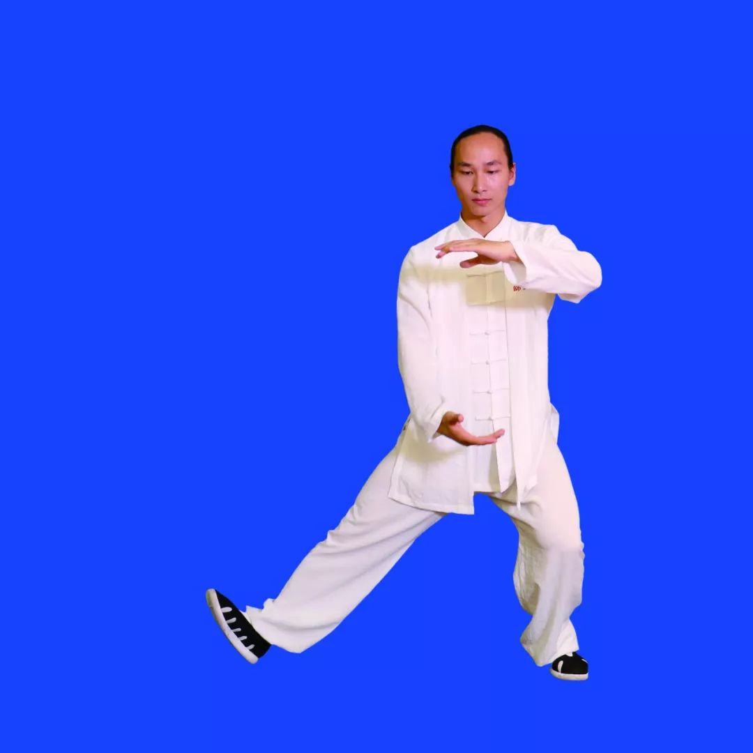 【视频图文详解】强身健体第二波《武当九式太极拳》128图详解_重心