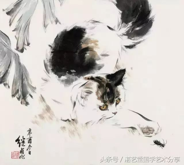 泼墨写意刘继卣画猫