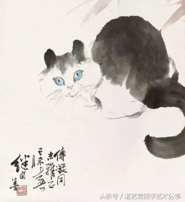 泼墨写意刘继卣画猫