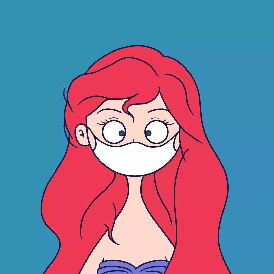 100张"口罩头像"