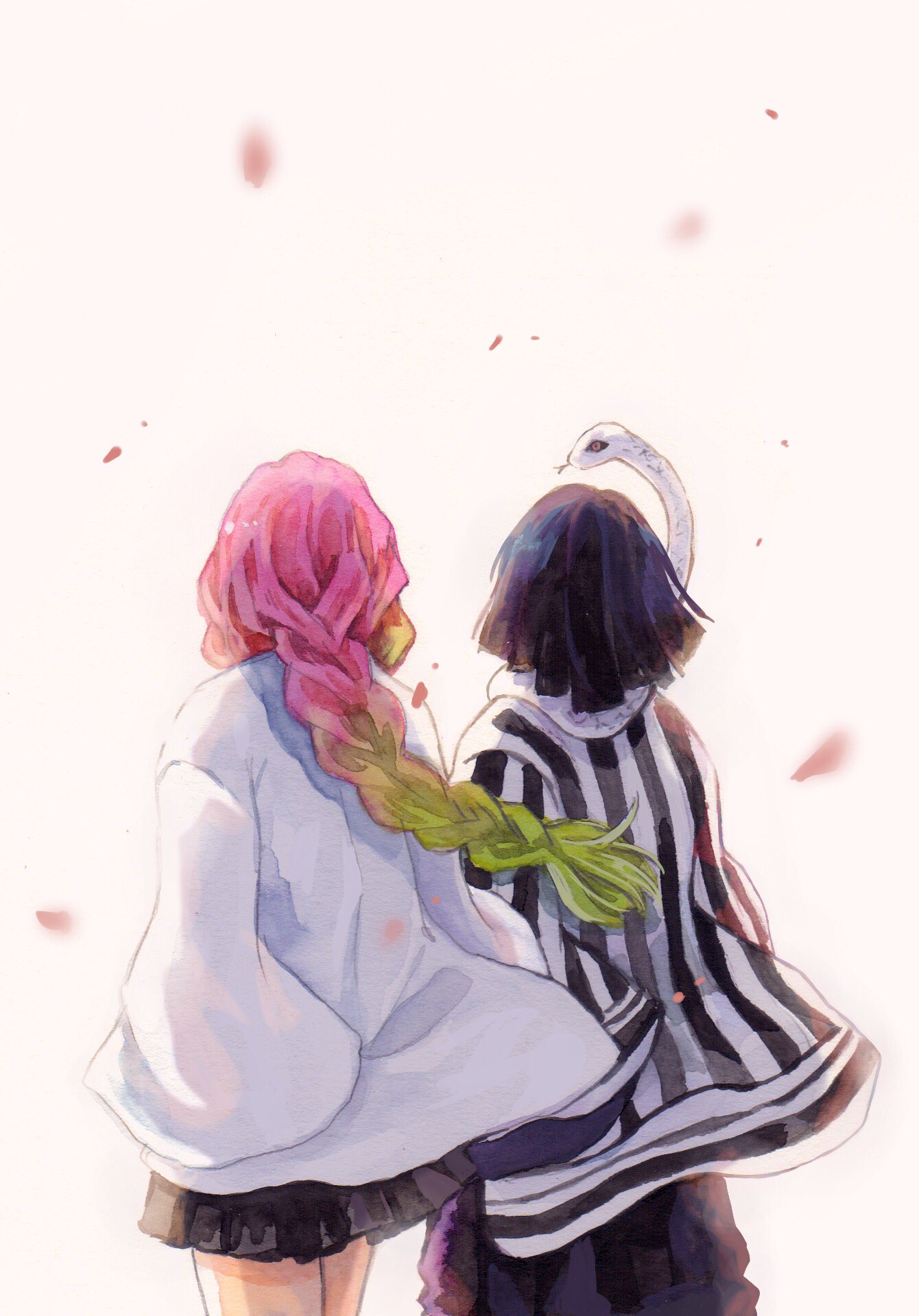 小芭内如果能和蜜璃在没有鬼的美好世界上相遇那该会是多好啊