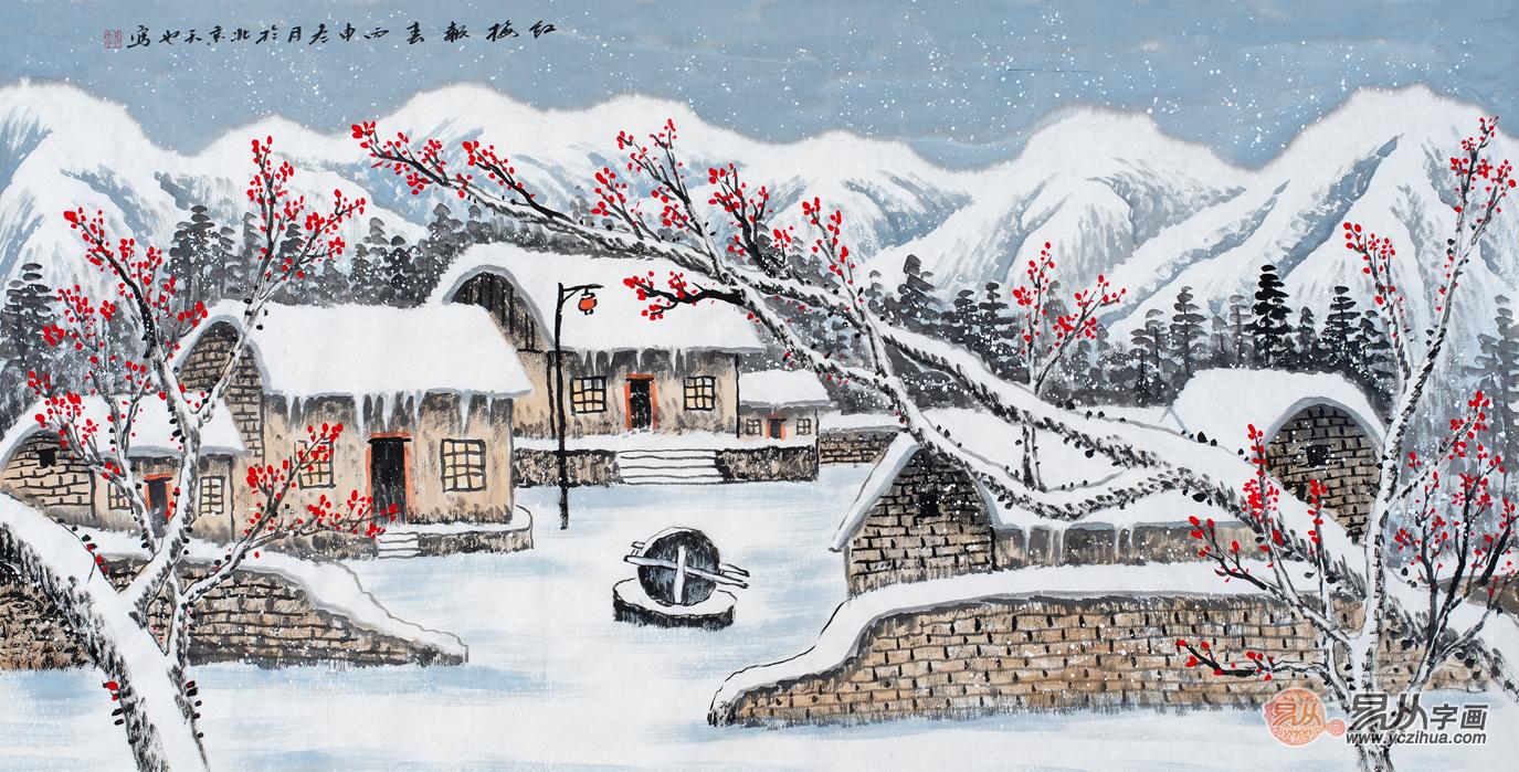 书房适合挂什么字画,经典山水画更有韵味