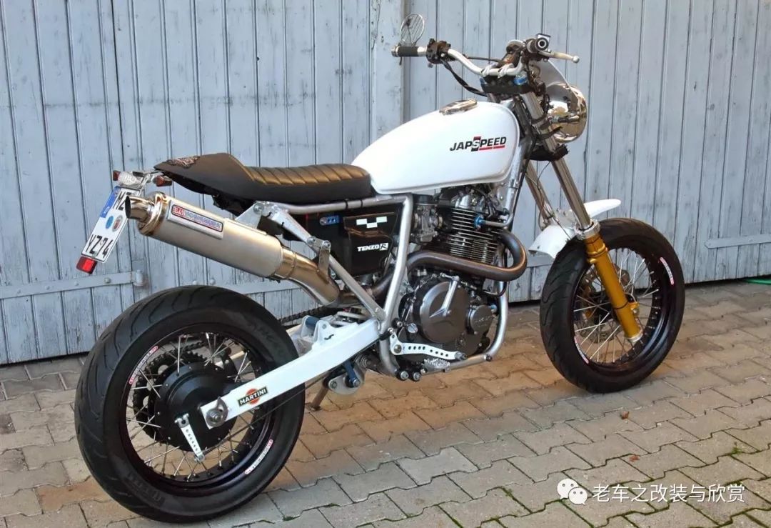 铃木大单缸dr800改装欣赏