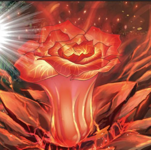 烈火杏骄疏像棵火红色的青菜,是顶级火毒仙品,单独服用它,必定会烈火