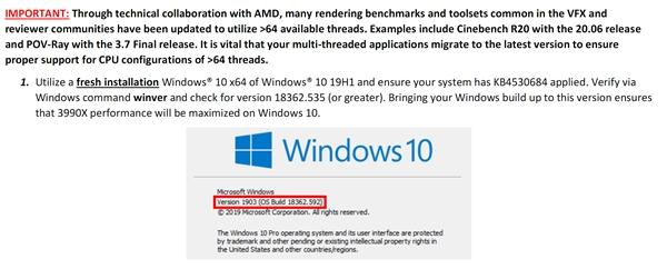 Win10竟然带不动AMD 64核心？