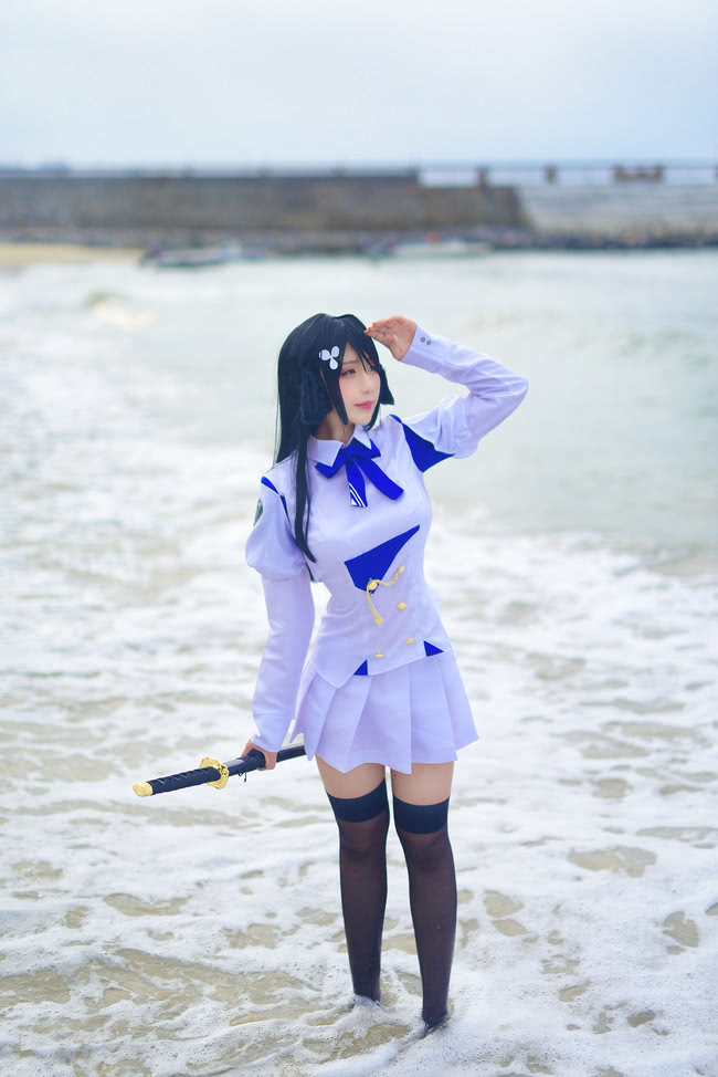 二次元碧蓝航线cos指挥官请您不要嫌弃我把袜子打湿了