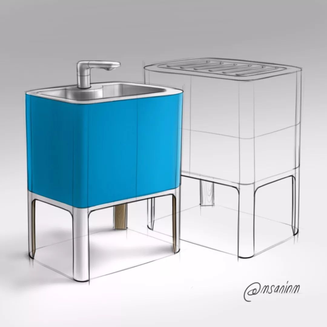 视界发一波工业设计手绘图