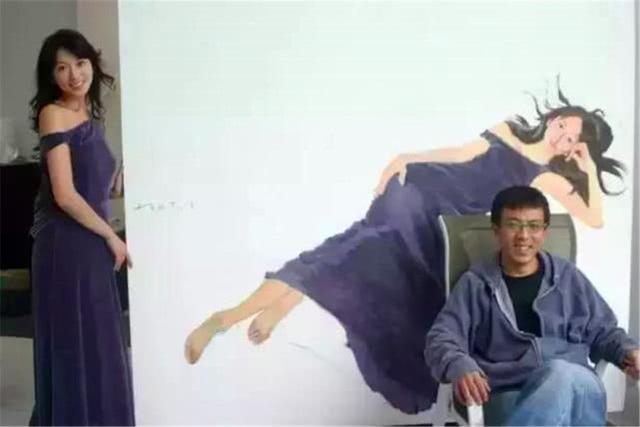 刘小东油画《美女林志玲》,画出了最美的林志玲?