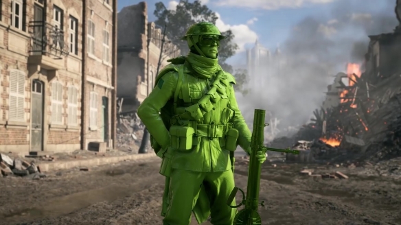 战地1玩具兵mod演示绿色士兵决战别有趣味