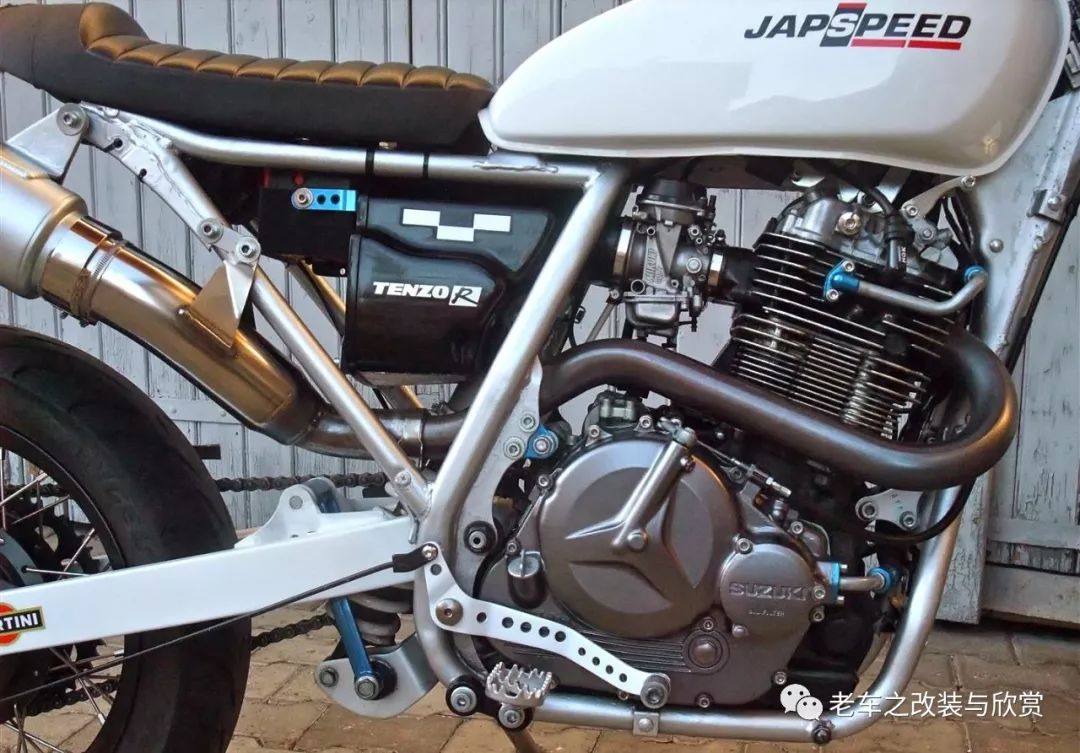 铃木大单缸dr800改装欣赏