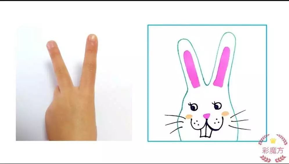 公益育儿美术活动手形趣味画