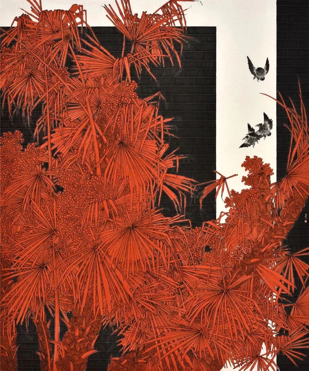 胡秋声主题性花鸟画是今后花鸟画发展的主流