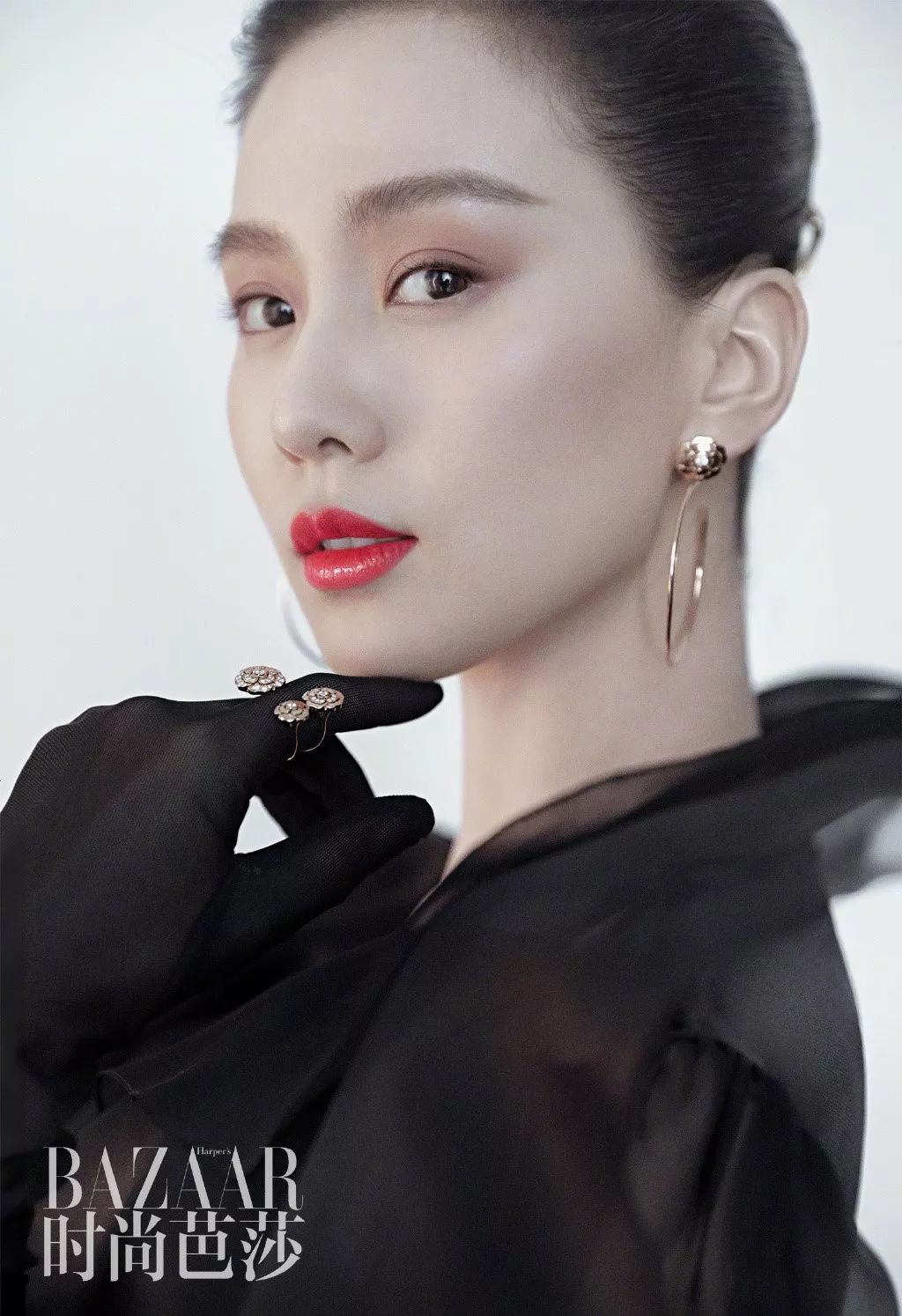 一款秒变温油少女的发型_刘诗诗