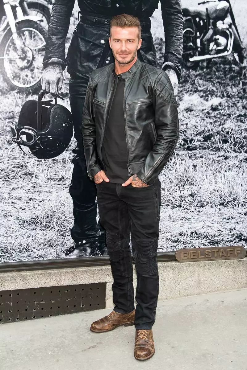 贝克汉姆一家排排坐看秀2儿子帅气新潮小七颜值显国际范