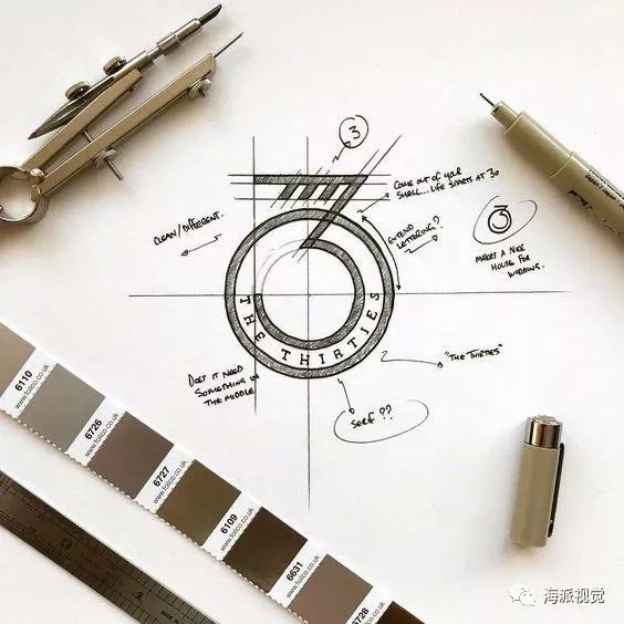 的背后设计师都经历了什么~~正是搜集资料寻找灵感,一张张的草图勾画