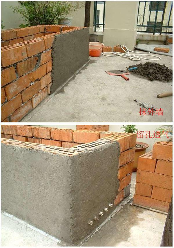 老公花200元在露台砌个花坛种菜,却被邻居吐槽像棺材,气到吐血_水泥