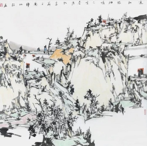 特邀抗“疫”大使书画名家：骆旭放在行动