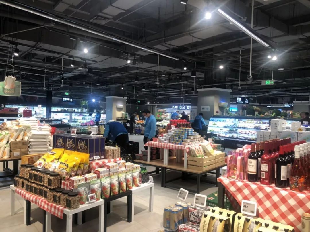 实拍盒马鲜生丽达超市