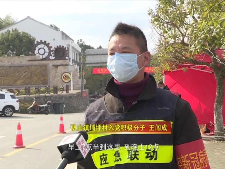 矾山镇埔坪村:让党旗在防疫一线高高飘扬