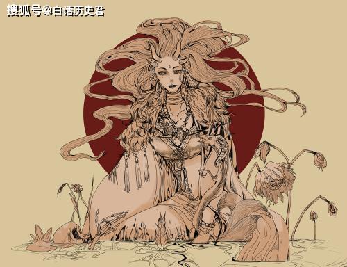 原创山海经第一神兽烛九阴有多厉害睁眼为昼闭眼为夜