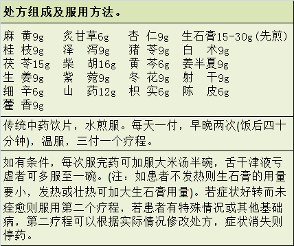 清肺排毒汤配方图片