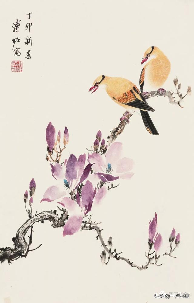 好花须向画里看古今名家画玉兰