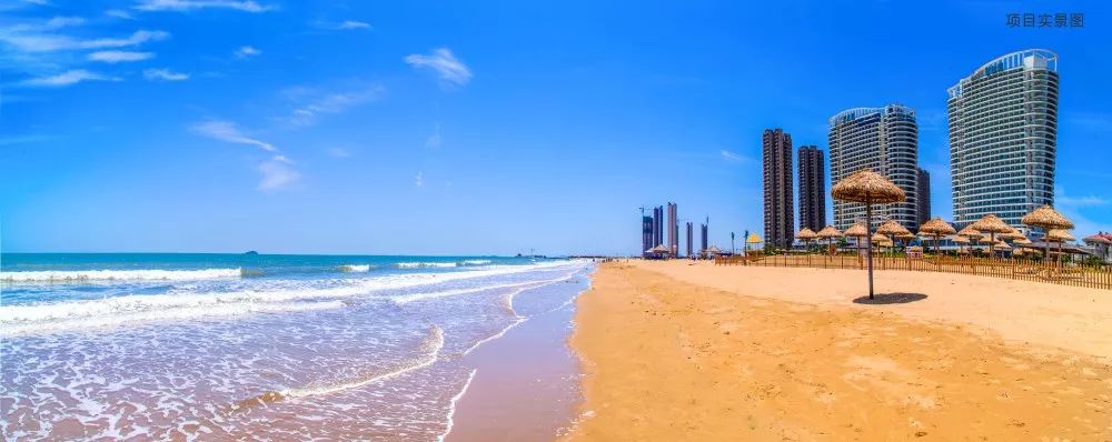 山河无恙不负向往十里金沙滩四季滨海城