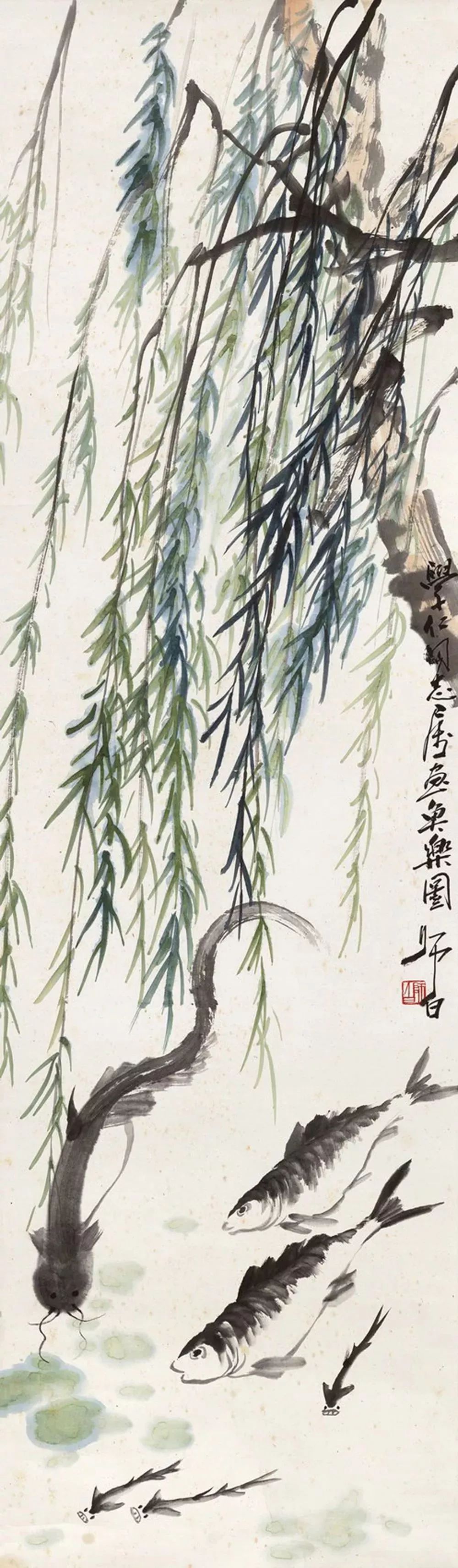 大师画鱼,祝你年年有余_齐白石