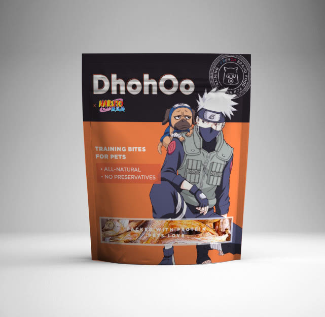 丁小萌dhohoox火影忍者联名款巴氏杀菌纯肉冻干系列产品