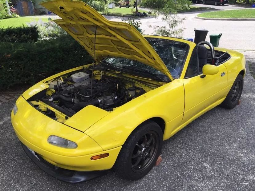 那台我自己动手换了手动变速箱的初代目miata改装案例