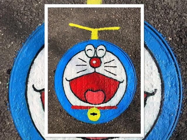 零秒独墅湖社区首届"井盖涂鸦"大作新鲜出炉_作品