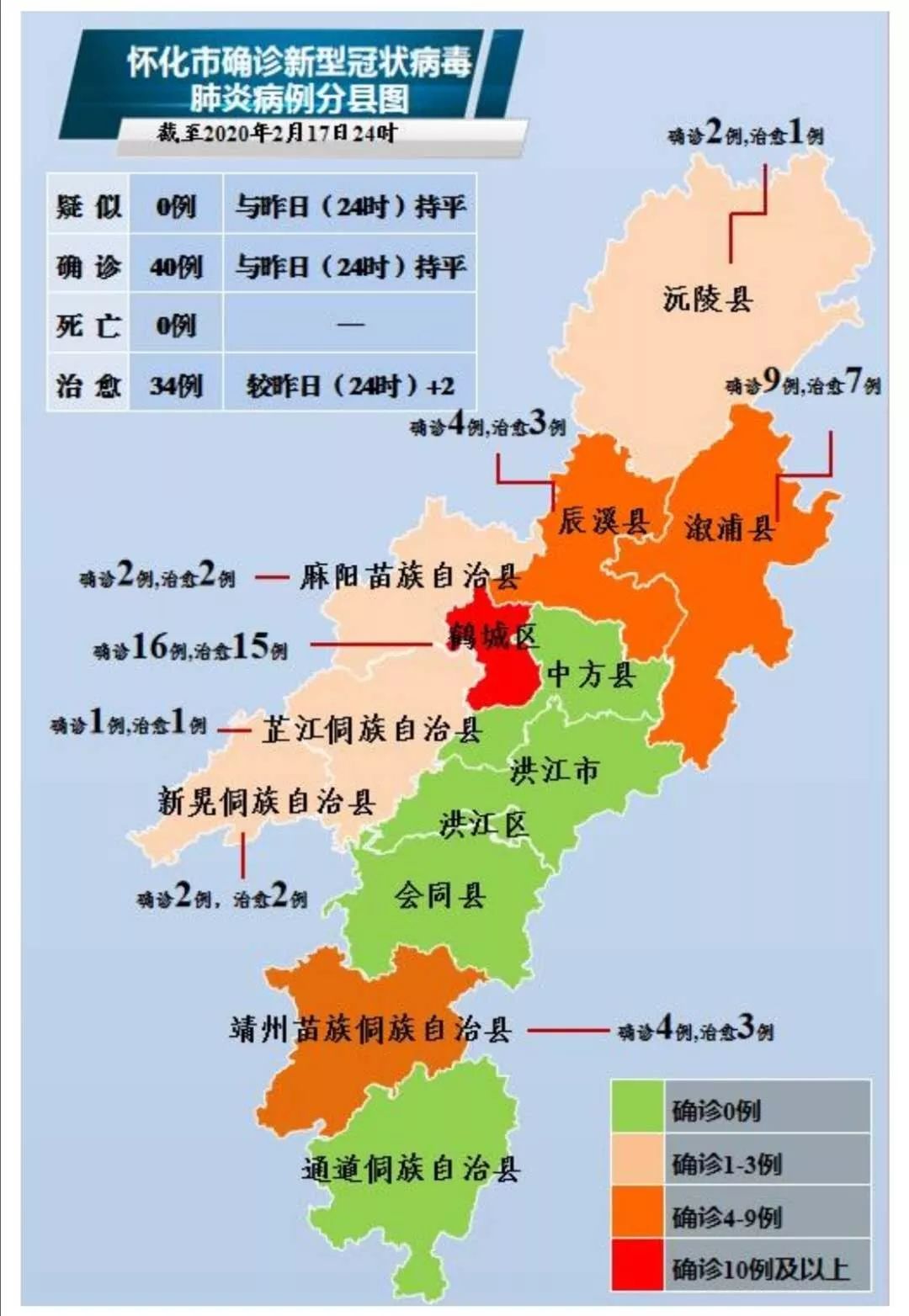 洪江區新冠肺炎疫情通報(截止2月18日12時)