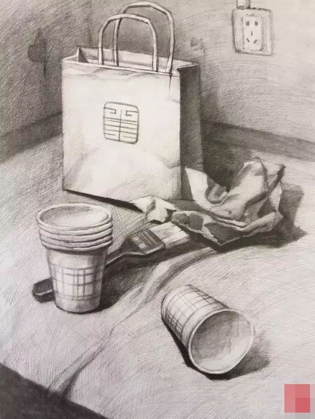 30幅西安美院静物素描高分卷