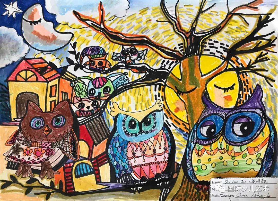 岁王佐之 9岁修雪莹 7岁张峻晗 9岁2020年国际儿童视觉艺术大赛蔡欣然