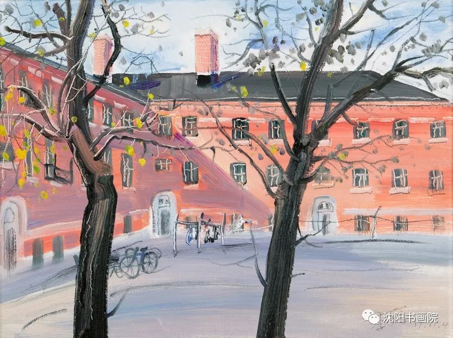 盛京郊外 80x80cm 油画↓王仁祥 蒲河即景之三 80x100cm 油画↓刘建威