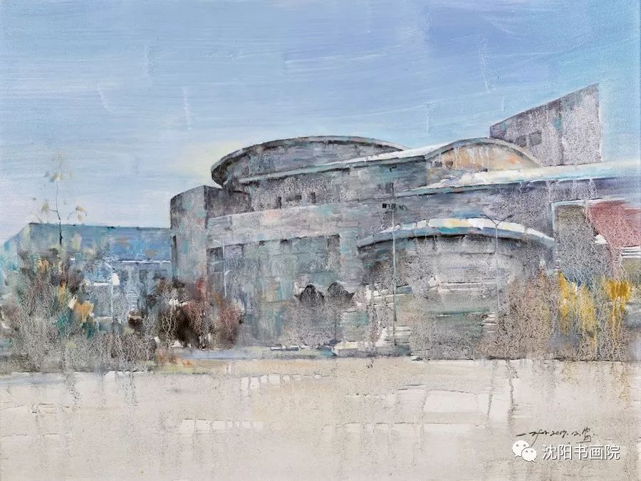 盛京郊外 80x80cm 油画↓王仁祥 蒲河即景之三 80x100cm 油画↓刘建威