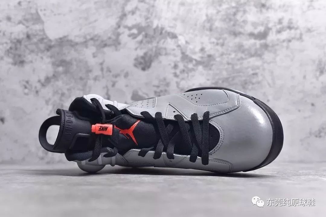 纯原aj6大巴黎3m银灰反光开箱测评 跨界联名,灰红搭配