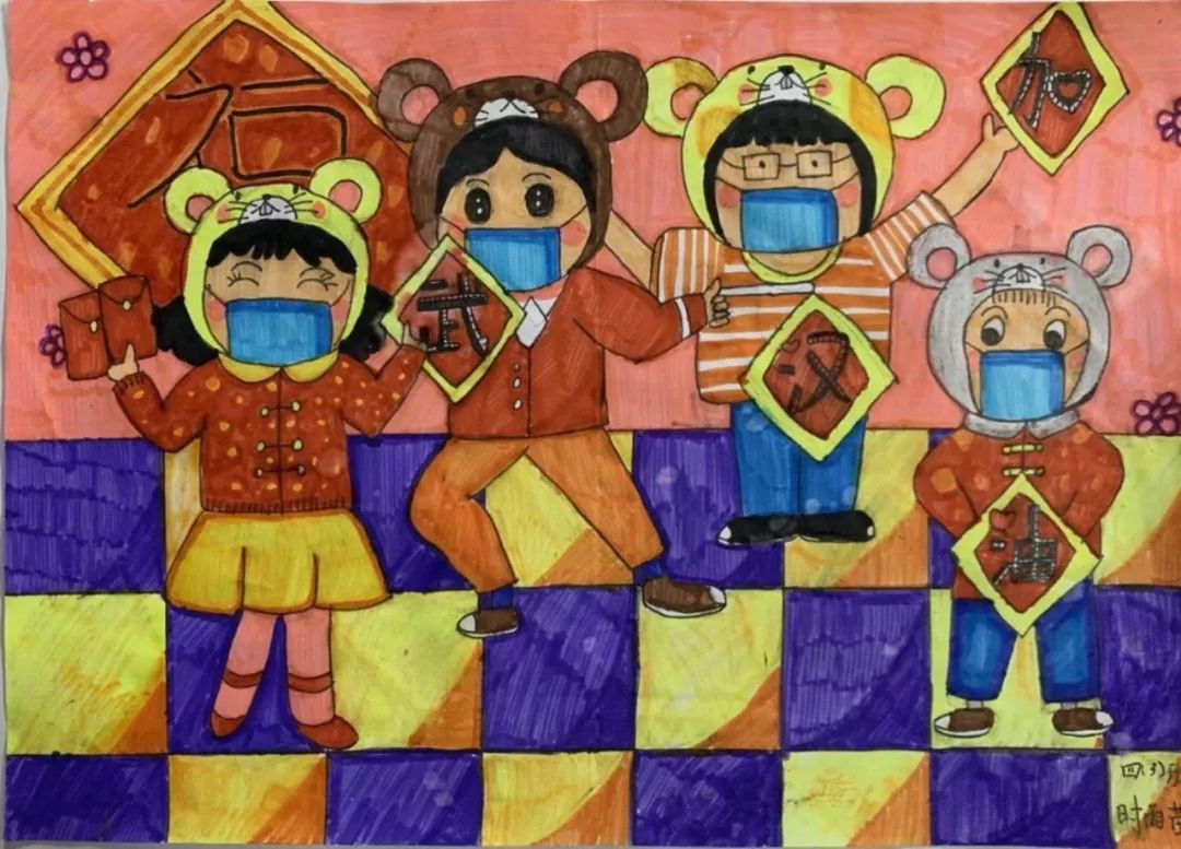 画作品欣赏现将部分作品集结展示为中国加油为武汉加油为前方抗击疫情