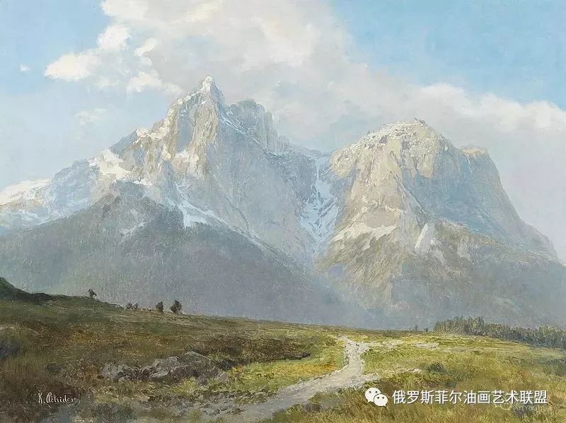 奥地利艺术家康拉德佩特里德斯风景油画作品欣赏