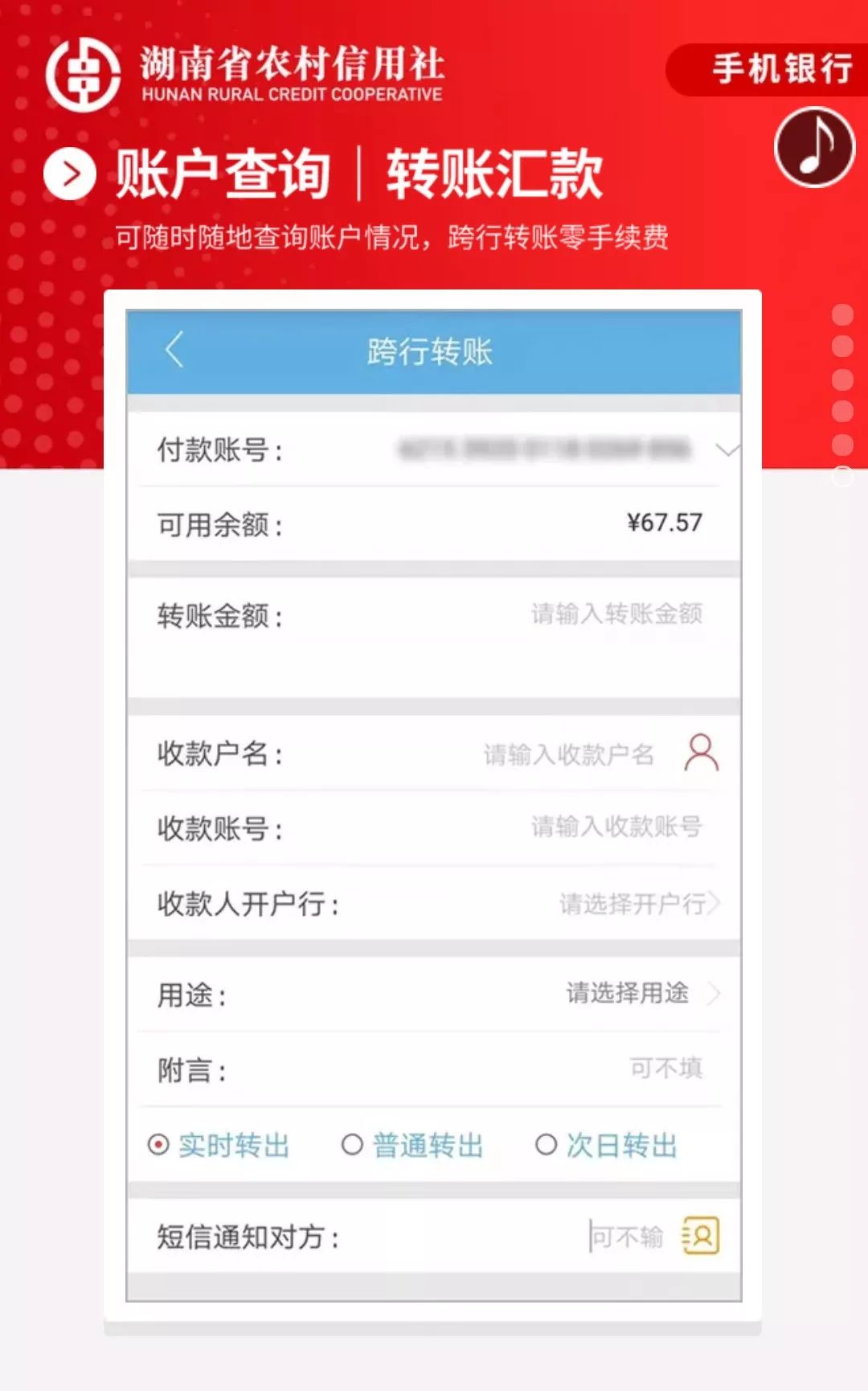 湖南农信手机银行查住年流水 来自搜狐网