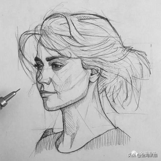 有结构的人物素描