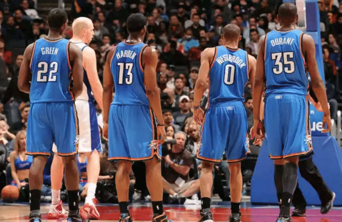 原创雷霆五少就差你们三没夺冠哈登若没糟糕的事13年就有冠军了