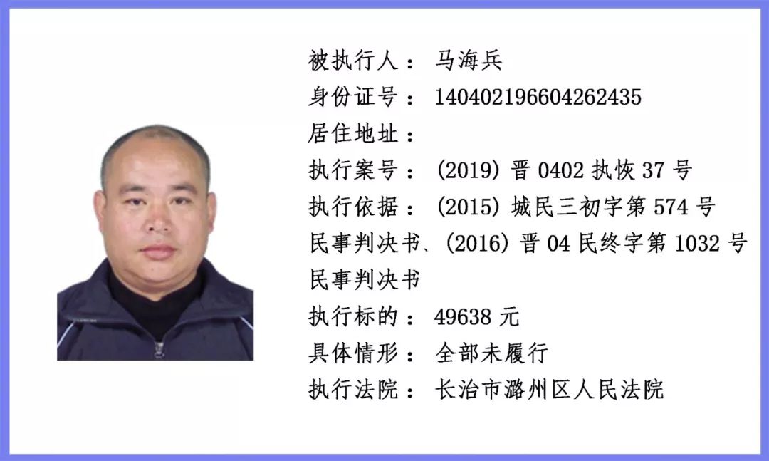 长治市潞州区人民法院集中曝光一批老赖有多名90后