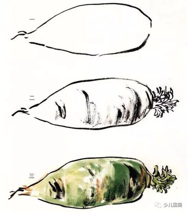 儿童国画蔬果篇分享