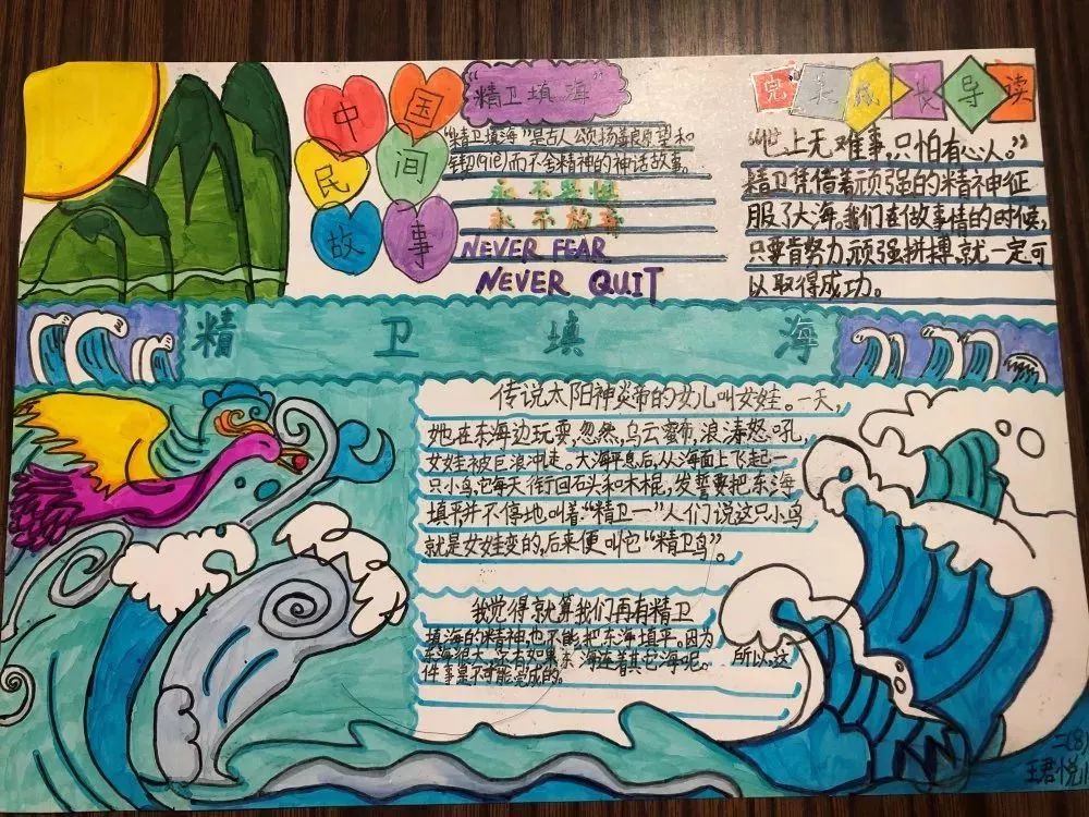 二年级重点推荐阅读了《精卫填海》《来杯茶吗》《故事堆里长出数学啦