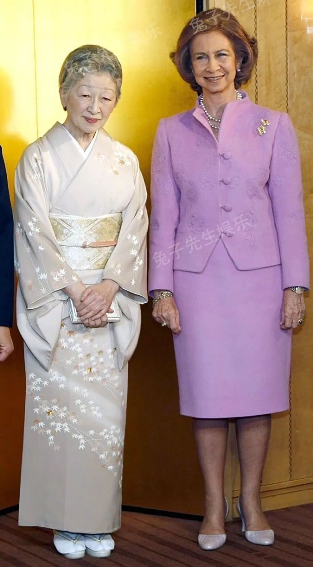两大漂亮王后同框美智子索菲亚各有千秋都是被岁月厚待的美人